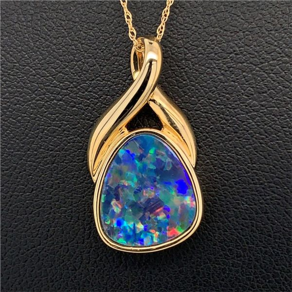 Australian Opal Doublet Pendant Geralds Jewelry Oak Harbor, WA