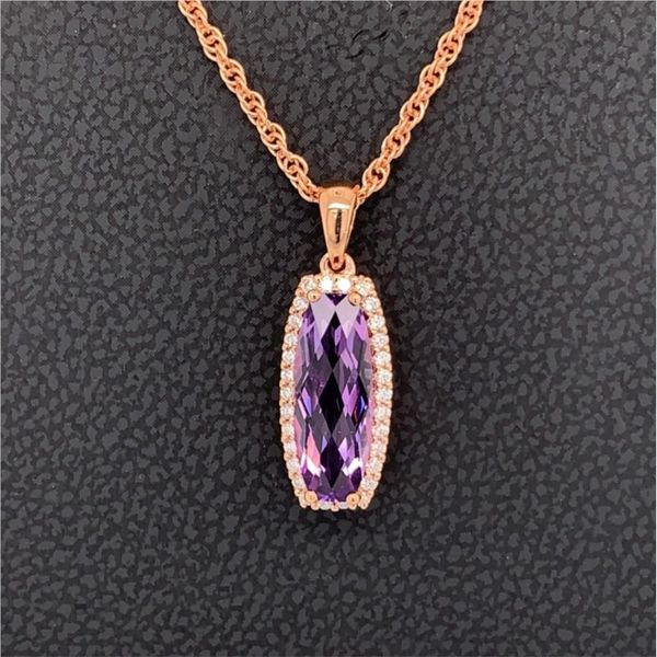 Amethyst and Diamond Pendant Geralds Jewelry Oak Harbor, WA