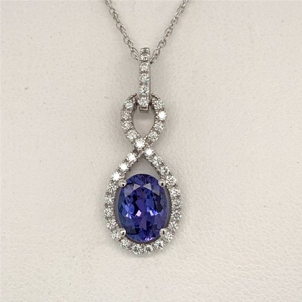 Tanzanite and Diamond Pendant Geralds Jewelry Oak Harbor, WA
