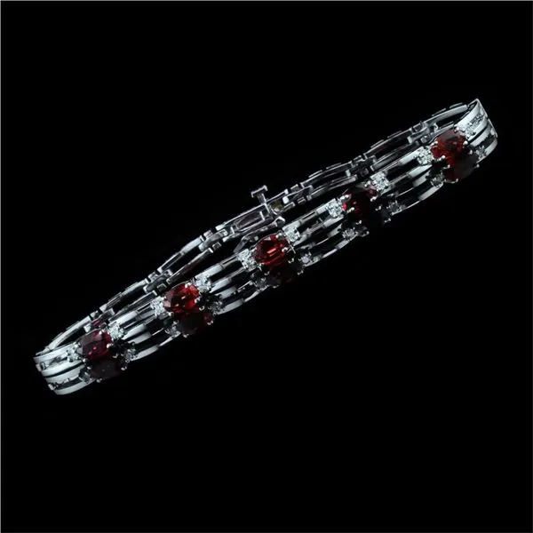 Ladies Fire Ruby and Diamond Bracelet Geralds Jewelry Oak Harbor, WA