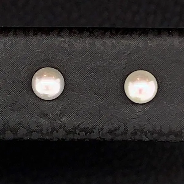 3mm Cultured Pearl Earrings Image 2 Geralds Jewelry Oak Harbor, WA