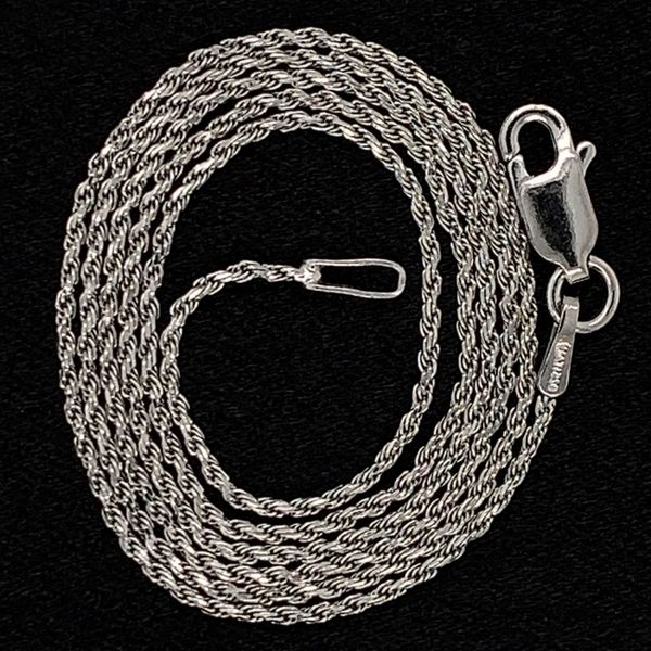 Diamond Cut Rope Chain, Sterling Silver, 18 Inch Geralds Jewelry Oak Harbor, WA