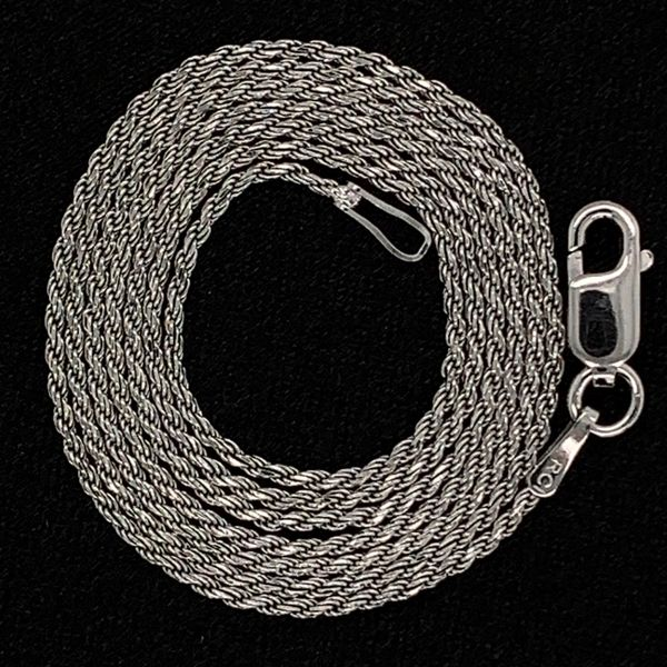 Diamond Cut Rope Chain, Sterling Silver, 20 Inch Geralds Jewelry Oak Harbor, WA