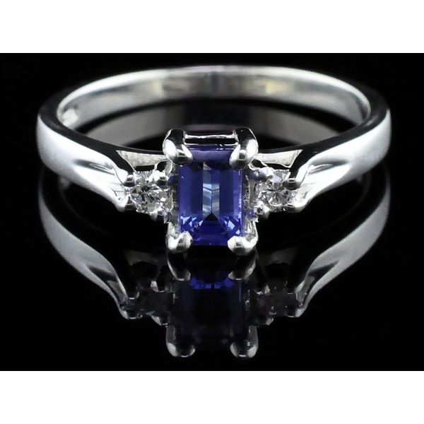 Tanzanite And Diamond Three Stone Ring Geralds Jewelry Oak Harbor, WA