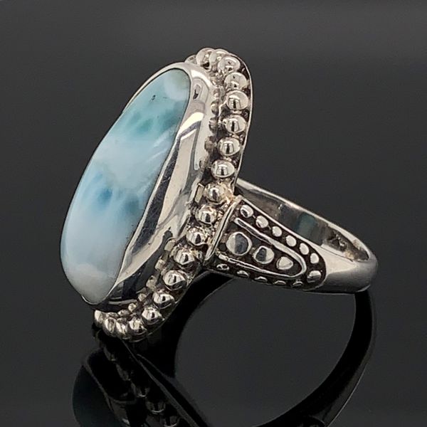 Sterling Silver Larimar Ring Image 2 Geralds Jewelry Oak Harbor, WA