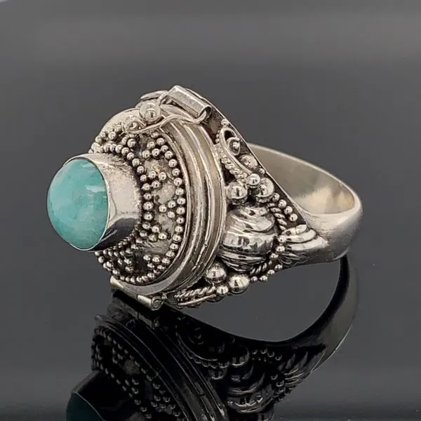 Sterling Silver Larimar Ring Image 2 Geralds Jewelry Oak Harbor, WA