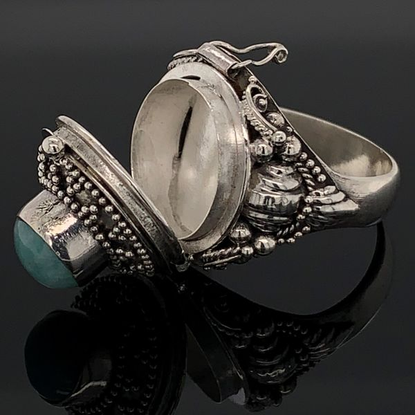 Sterling Silver Larimar Ring Image 3 Geralds Jewelry Oak Harbor, WA