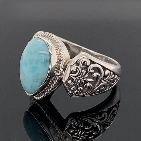 Sterling Silver Larimar Ring Image 2 Geralds Jewelry Oak Harbor, WA