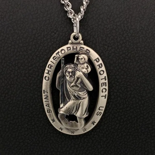 Sterling St. Christopher Pendant Geralds Jewelry Oak Harbor, WA