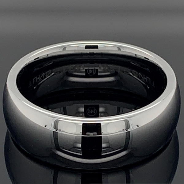 Tungsten Band With Domed Profile And High Polish Geralds Jewelry Oak Harbor, WA