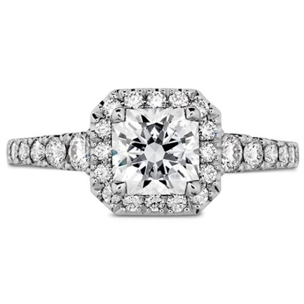 Hearts On Fire Transcend Premier Dream Halo Engagement Ring Goldstein's Jewelers Mobile, AL