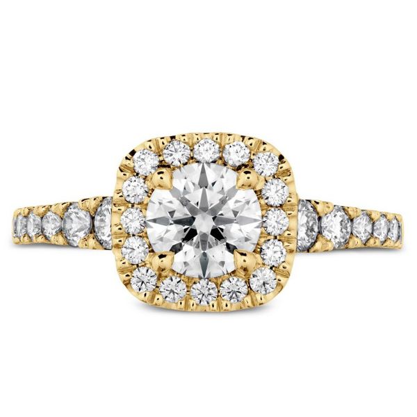 Hearts On Fire Transcend Premier Custom Halo Engagement Ring Goldstein's Jewelers Mobile, AL