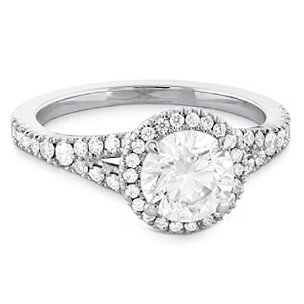 Hearts On Fire Sensational Transcend Halo Engagement Ring Image 2 Goldstein's Jewelers Mobile, AL