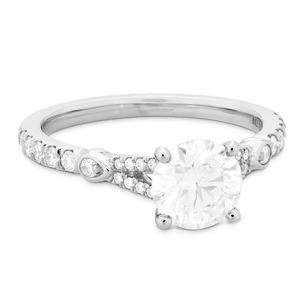 Hearts On Fire Cali Chic Petal Split Shank Engagement Ring Image 2 Goldstein's Jewelers Mobile, AL