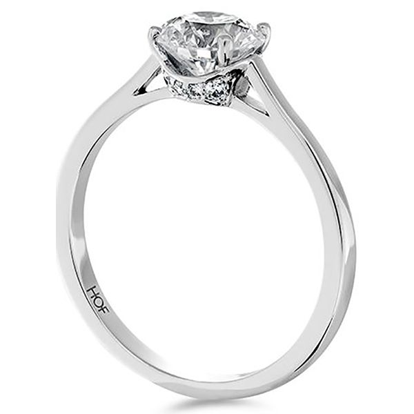 Hearts On Fire Simply Bridal Bead Solitaire Engagement Ring Image 3 Goldstein's Jewelers Mobile, AL