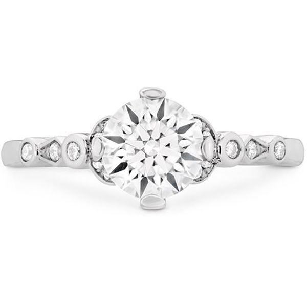 Hearts On Fire Cali Chic Double Petal Engagement Ring Goldstein's Jewelers Mobile, AL
