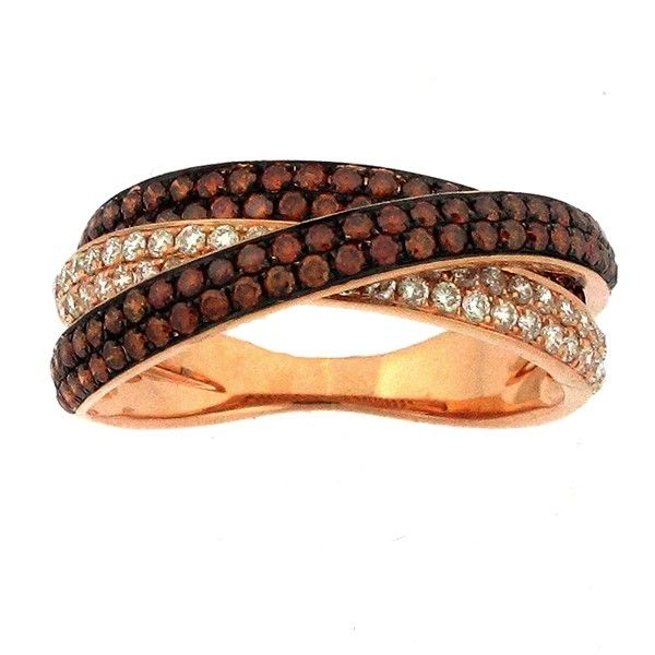 Brown and White Diamonds Band Style Ring Goldstein's Jewelers Mobile, AL