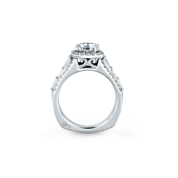 A. Jaffe Diamond Engagement Ring Image 3 Goldstein's Jewelers Mobile, AL