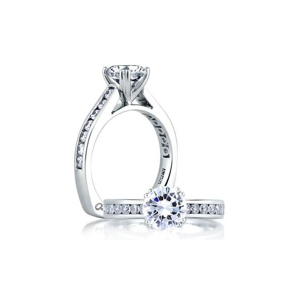 A. Jaffe Diamond Engagement Ring Goldstein's Jewelers Mobile, AL