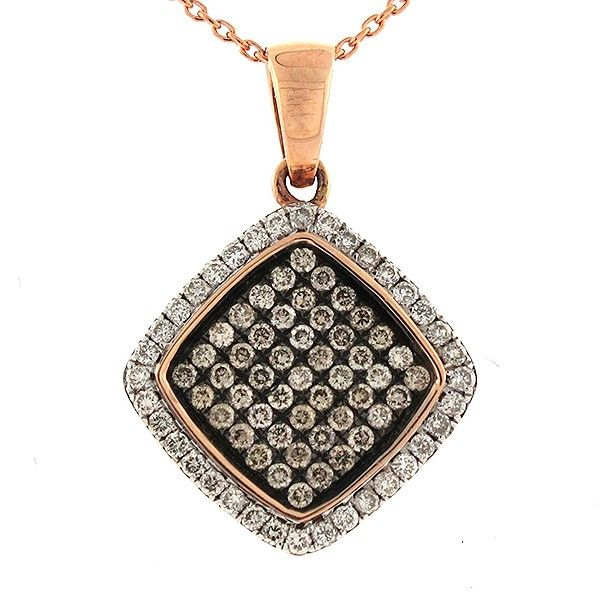 Brown and White Diamond Pendant Goldstein's Jewelers Mobile, AL
