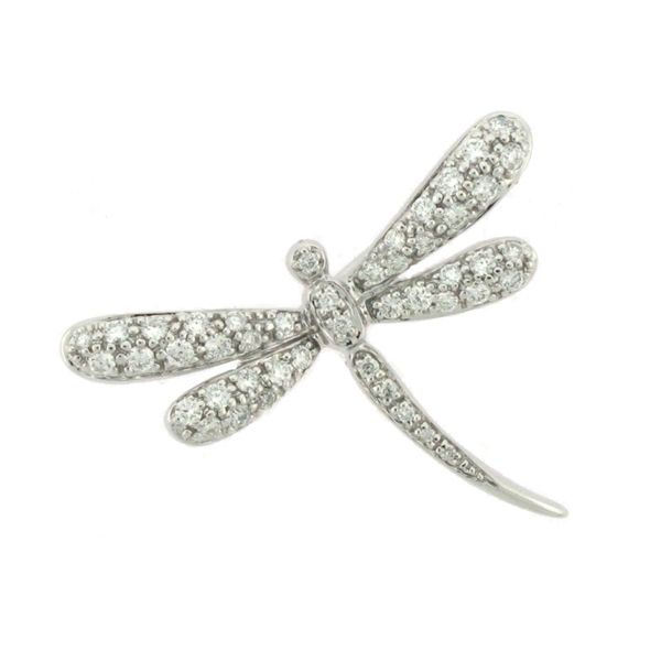 Diamond Dragonfly Pin - Pendant Goldstein's Jewelers Mobile, AL