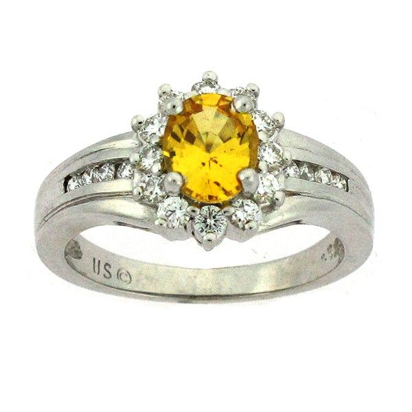 Yellow Sapphire and Diamond Ring Goldstein's Jewelers Mobile, AL