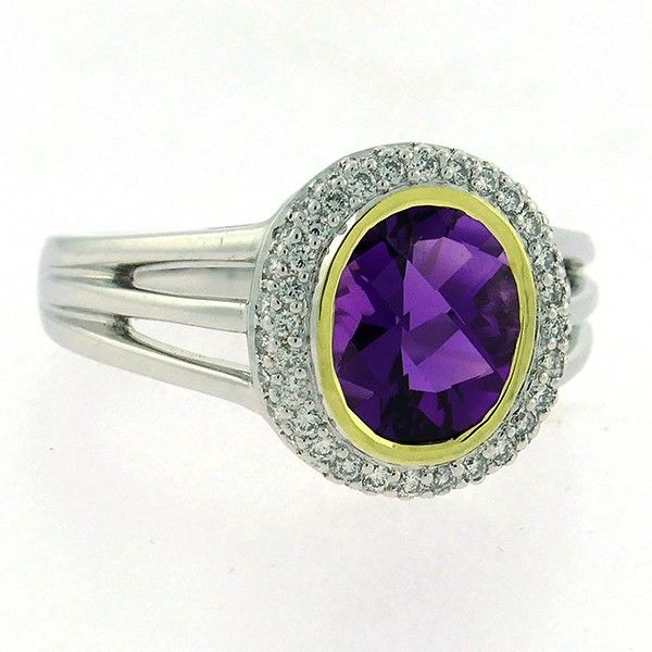 Amethyst and Diamond Ring Goldstein's Jewelers Mobile, AL