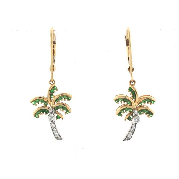 Denny Wong Palm Tree Earrings Goldstein's Jewelers Mobile, AL