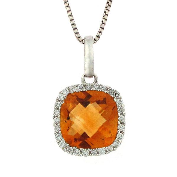 Citrine and Diamond Pendant Goldstein's Jewelers Mobile, AL