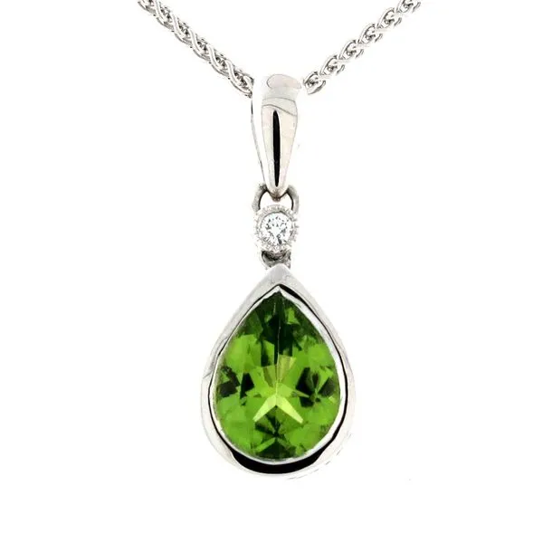 Peridot and Diamond Pendant Goldstein's Jewelers Mobile, AL