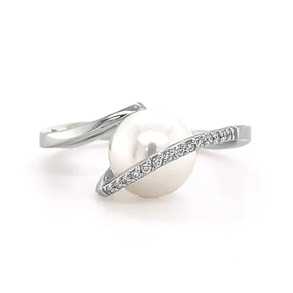 Freshwater Pearl and Diamond Ring Goldstein's Jewelers Mobile, AL