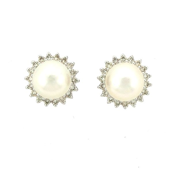 Pearl Earrings Image 2 Goldstein's Jewelers Mobile, AL