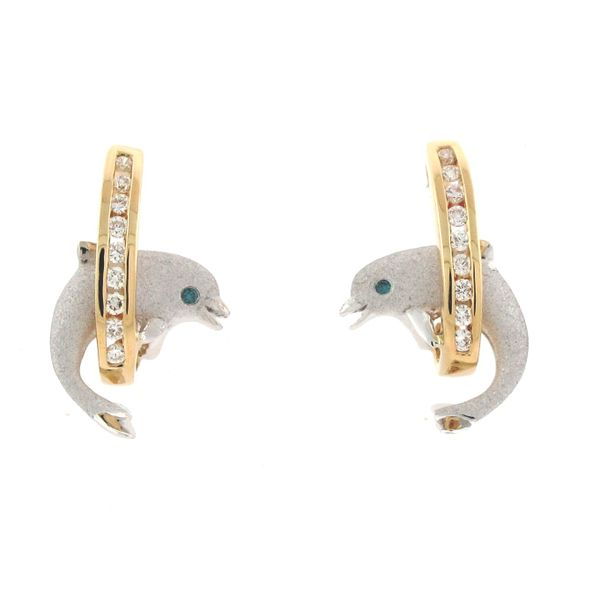 Denny Wong Dolphin Earrings Goldstein's Jewelers Mobile, AL