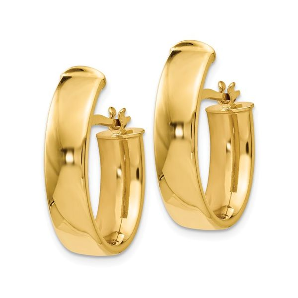 Oval Hoop Earrings Goldstein's Jewelers Mobile, AL