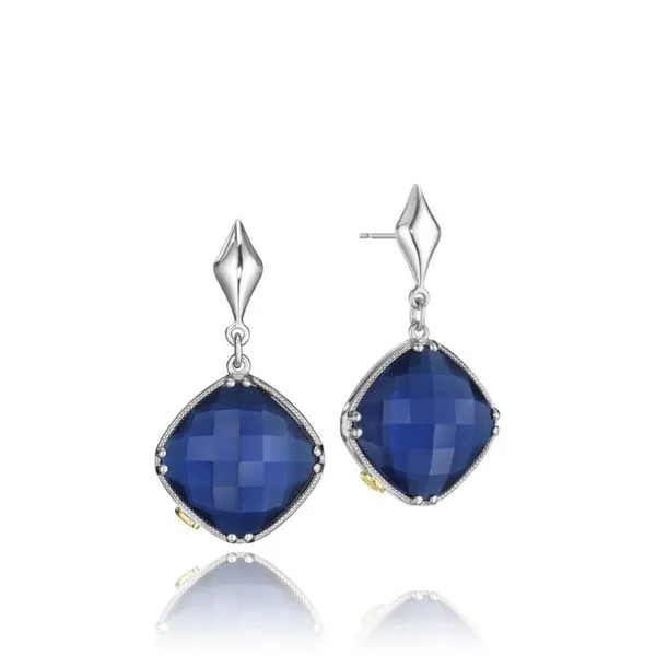 Blue Quartz and Hemetite Earrings Goldstein's Jewelers Mobile, AL