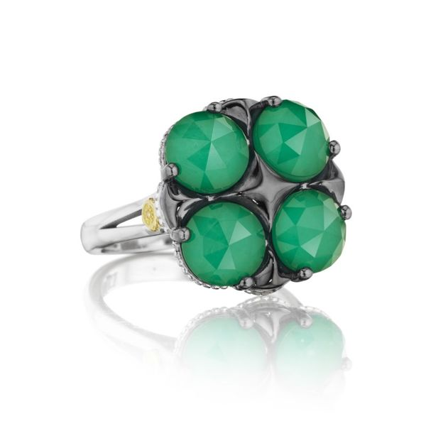 Green Onyx and Quartz Ring Goldstein's Jewelers Mobile, AL