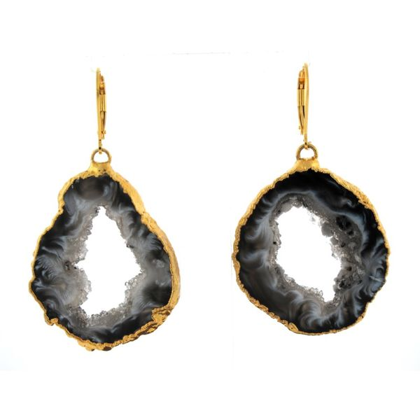 Geode Slice Earrings Goldstein's Jewelers Mobile, AL
