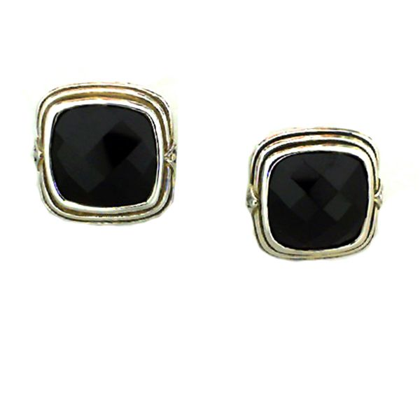 Black Onyx and Diamond Earrings Goldstein's Jewelers Mobile, AL