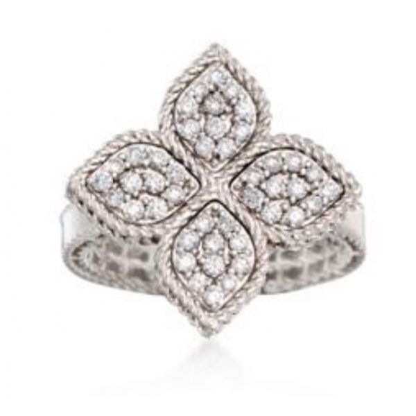 Princess Flower Ring with Diamonds Hingham Jewelers Hingham, MA