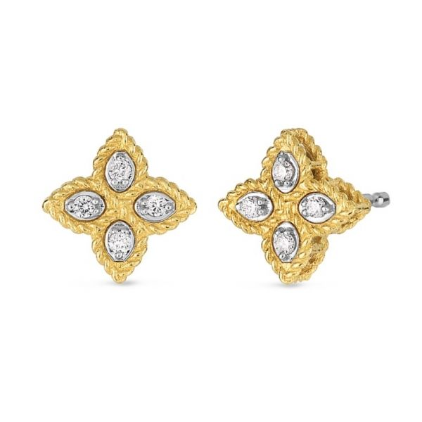 Princess Flower Small Stud Earrings Hingham Jewelers Hingham, MA