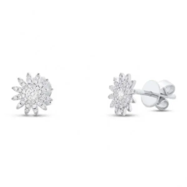 Diamond Starburst Earrings Hingham Jewelers Hingham, MA