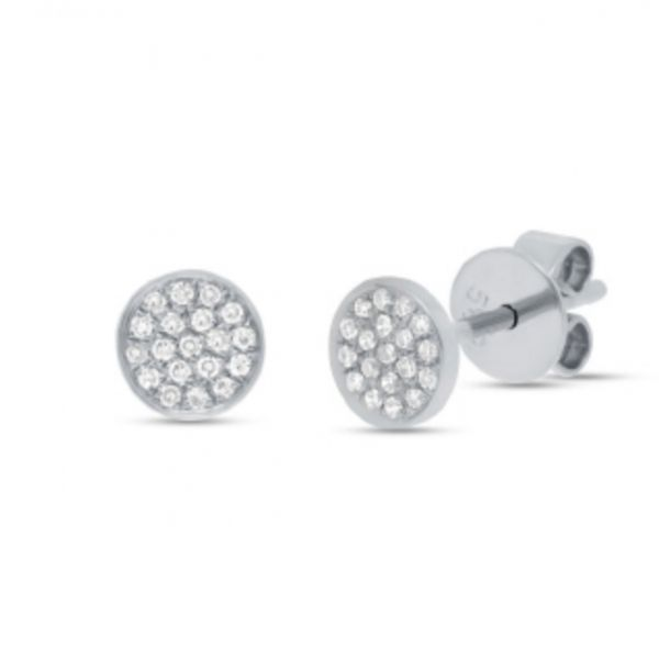 Pave Diamond Stud Earrings Hingham Jewelers Hingham, MA