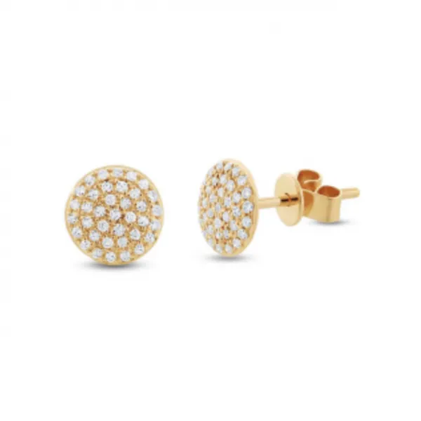 Pave Diamond Stud Earrings Hingham Jewelers Hingham, MA