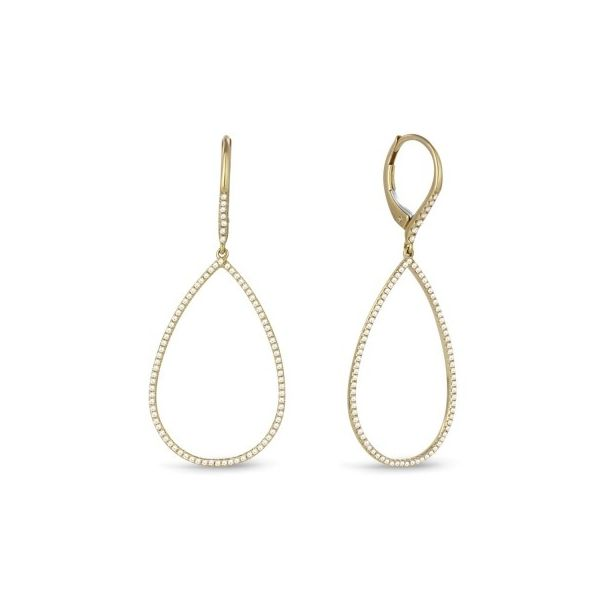 Open teardrop dangle earrings Hingham Jewelers Hingham, MA