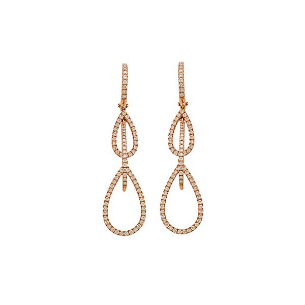 Diamond Pear Drop Earrings Hingham Jewelers Hingham, MA