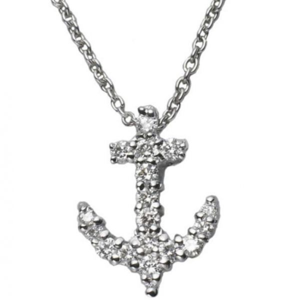 Tiny Treasures Anchor Pendant Hingham Jewelers Hingham, MA