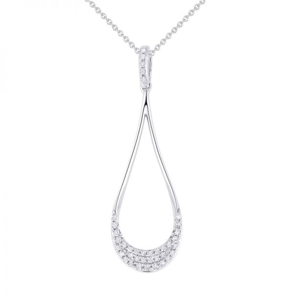 Diamond Teardrop Pendant Hingham Jewelers Hingham, MA