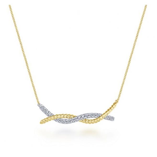 Gold + Diamond Necklace Hingham Jewelers Hingham, MA
