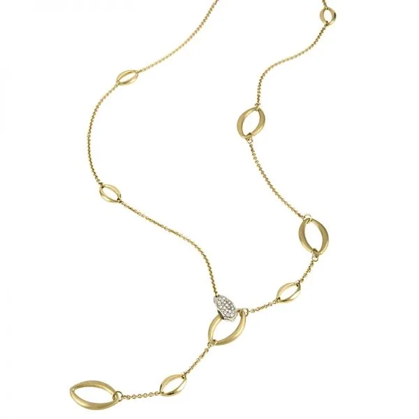 Gold + Diamond Lariat Necklace Hingham Jewelers Hingham, MA