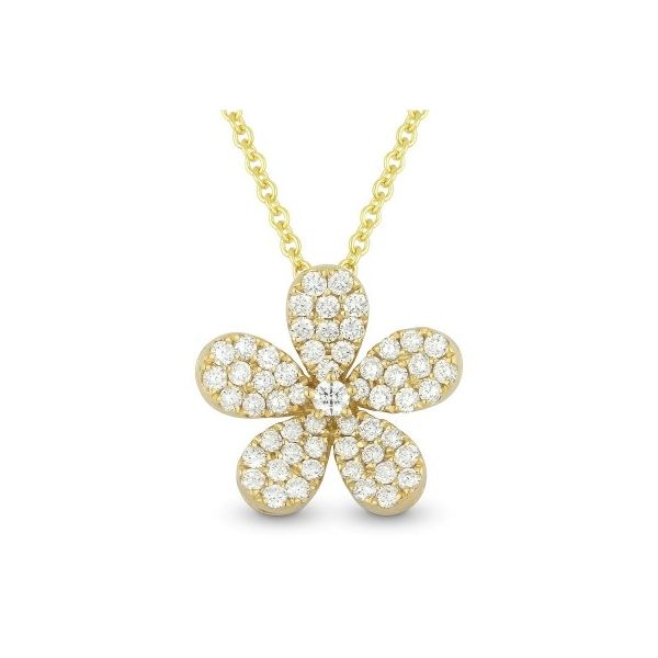Diamond Flower Necklace Hingham Jewelers Hingham, MA